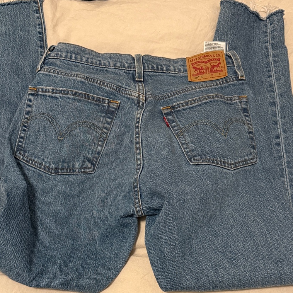 Levi's Light Blue Straight Leg Jeans